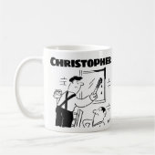 画家・装飾家への名物の贈呈 コーヒーマグカップ (左)