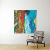  画布に花畑の油絵。クン タペストリー (インサイチュ(横))