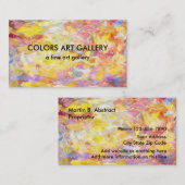 画廊の抽象デザイン 名刺 (正面/裏面)
