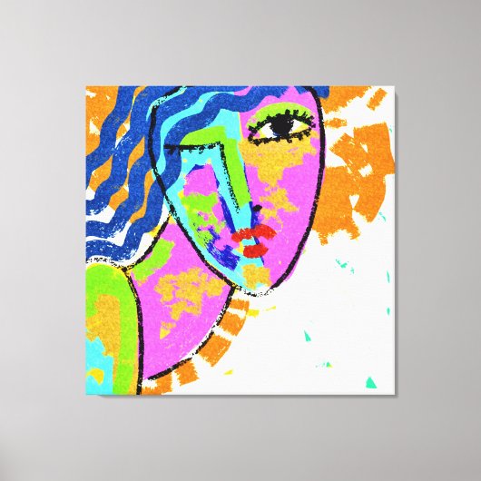 画期的な抽象芸術デジ絵画タル キャンバスプリント (正面)