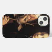 画架の前の自画像 iPhoneケース (裏面横)