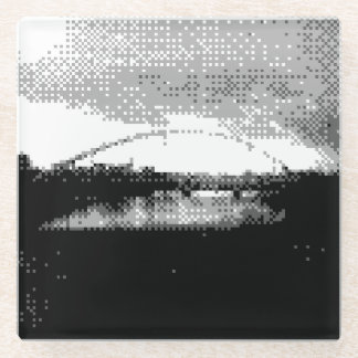 画素ブリッジ ガラスコースター