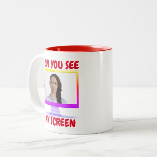 画面が表示されるおもしろいか ツートーンマグカップ (正面左)