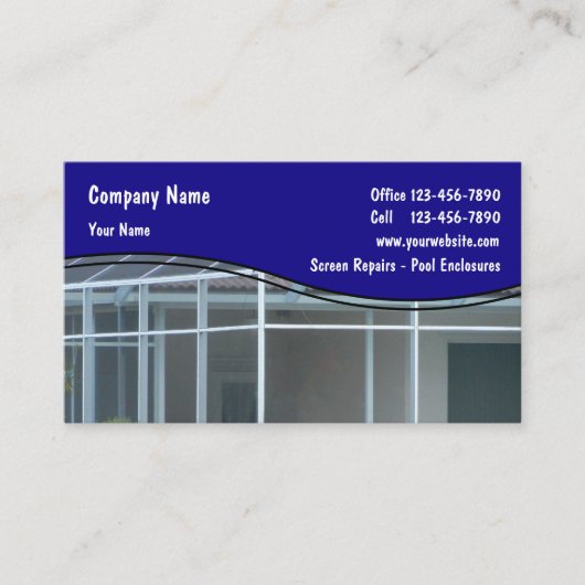 画面の修復名刺 名刺 (正面)