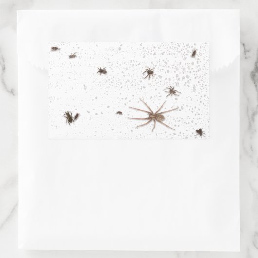 画面またはウィンドウのいたずら上の偽のバグ 長方形シール (バッグ)