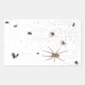 画面またはウィンドウのいたずら上の偽のバグ 長方形シール (正面)