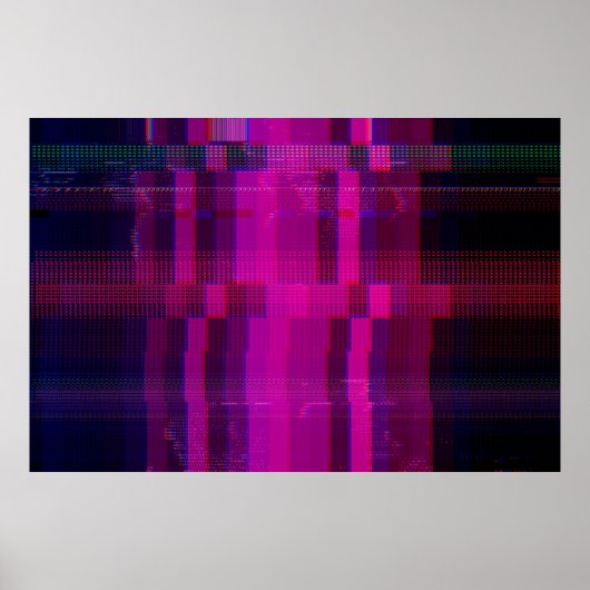 画面グリッチテクスチャのテスト ポスター (正面)