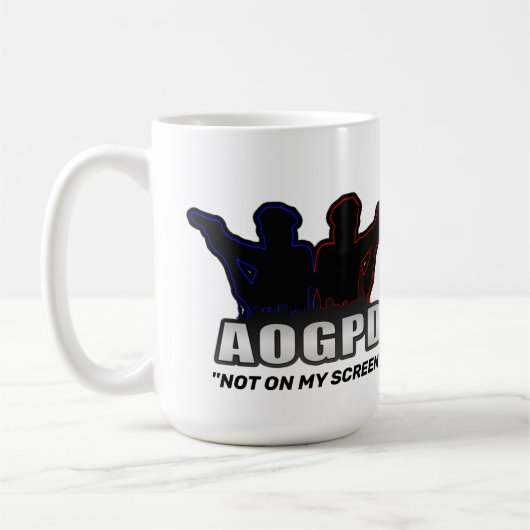 "画面上のマグマグマにない" コーヒーマグカップ (左)