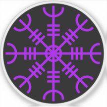 畏怖のヘルム – エーギシャルムールムール(黒に紫)