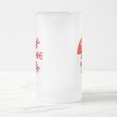 畏怖ガラスのマグの舵輪 フロストグラスビールジョッキ (中央)