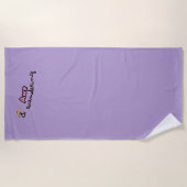 畏敬と放浪 ビーチタオル (正面)