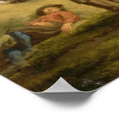 畑で休むヘイメーカー ポスター (角)