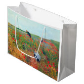 畑で花を摘むメアリーカッサット ラージペーパーバッグ (正面アングル)