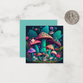 畑にキノコが溶け込む ノートカード (正面/裏面インサイチュ)