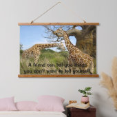 畑に木が生えてきてキリンを食う 吊り下げ型タペストリー (寝室)