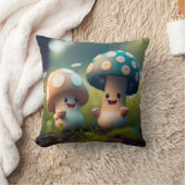 畑のキノコのエルフ装飾用クッション クッション (ブランケット)