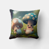 畑のキノコのエルフ装飾用クッション クッション (裏面)