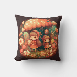 畑のキノコのエルフ装飾用クッション クッション