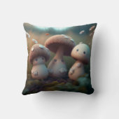 畑のキノコのエルフ装飾用クッション クッション (裏面)