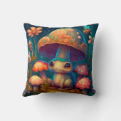 畑のキノコのエルフ装飾用クッション クッション (裏面)