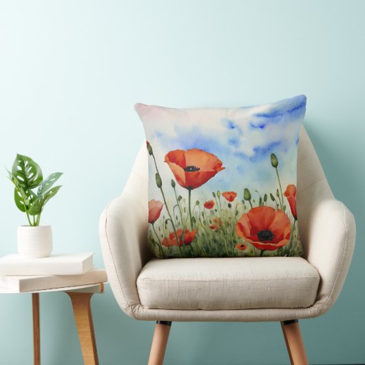 畑のケシ クッション (椅子)