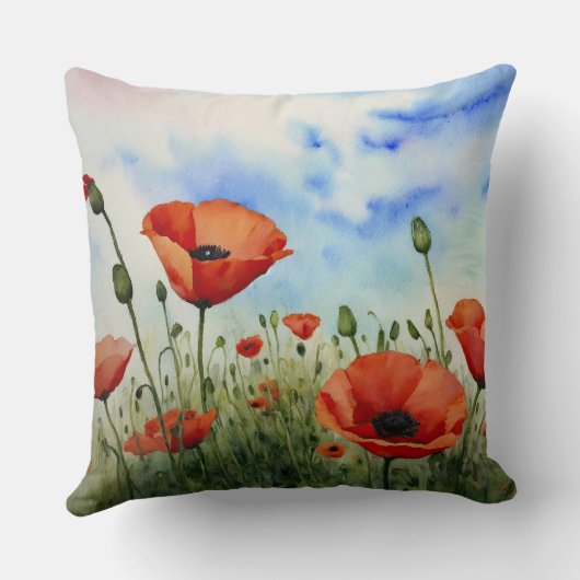 畑のケシ クッション (裏面)