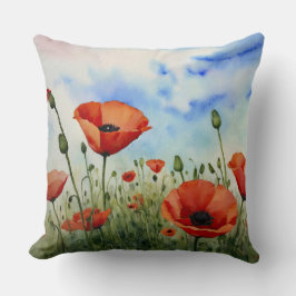 畑のケシ クッション