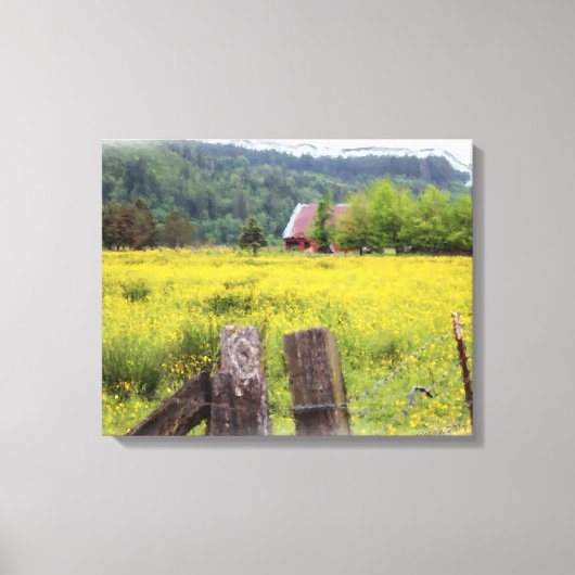 畑のユリを考える – マタイ6:28 キャンバスプリント (正面)