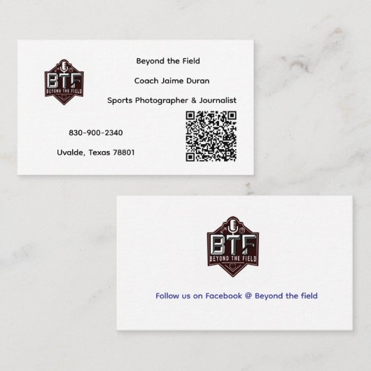 畑の向こうに 名刺 (正面/裏面)