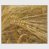 畑の小麦の粒。収穫時間だ！ ラッピングペーパー (フラット)