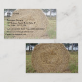 畑の干し草俵 名刺 (正面/裏面)