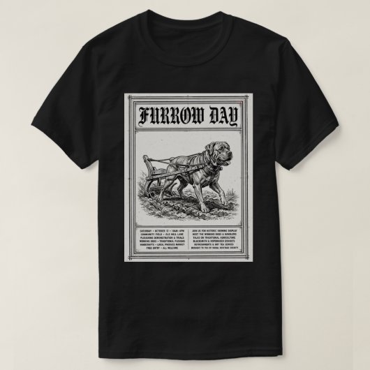 畑の日犬Tシャツ Tシャツ (デザイン正面)
