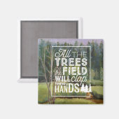 畑の木々が手を叩く – 《植物》アスペン – 磁石 (正面/裏面)