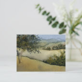 「畑の木#1」田舎道はがき ポストカード (スタンド正面)