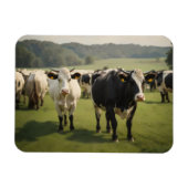 畑の牛 マグネット (横)