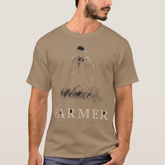 畑の農家 Tシャツ (正面)
