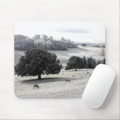 畑の霜の降りた羊 マウスパッド (マウス)