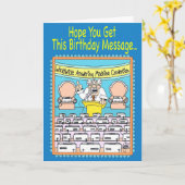 留守番電話誕生日カード カード (黄色い花)