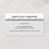 畜産動物獣医への感謝 名刺 (裏面)