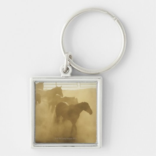 畜舎の馬 キーホルダー (正面)