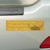 略奪するために用意して下さい バンパーステッカー (車上)