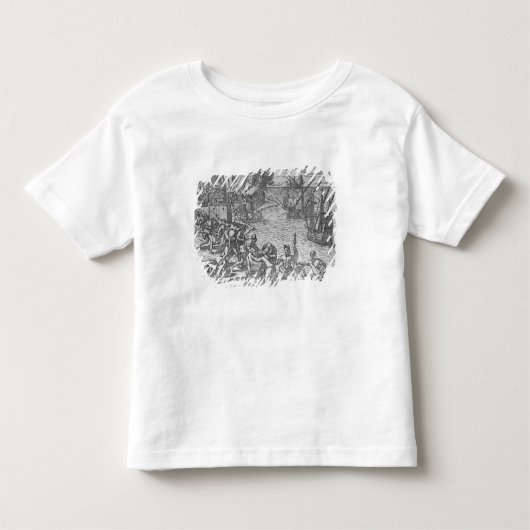 略奪するフランスのな艦隊 トドラーTシャツ (正面)
