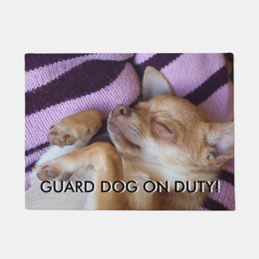 番の犬を番え ドアマット (正面)