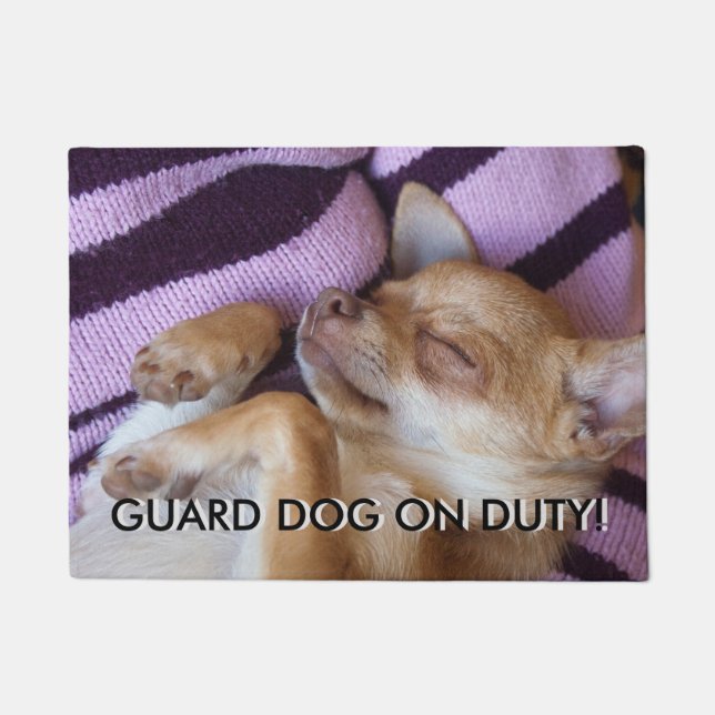 番の犬を番え ドアマット (正面)