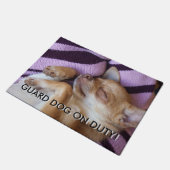 番の犬を番え ドアマット (アングル)