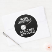 番上の老人を甘く見てはいけない ラウンドシール (封筒)