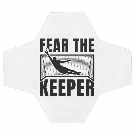 番人を恐れる サッカーボール (フラット)