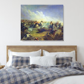 番兵はワルシャワ近郊を攻撃している キャンバスプリント (インサイチュ (寝室))