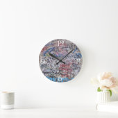 番号が付いているベルリンの壁 ラウンド壁時計 (ホーム)