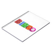 番号が設定されたビンゴボール ノートブック (左側)